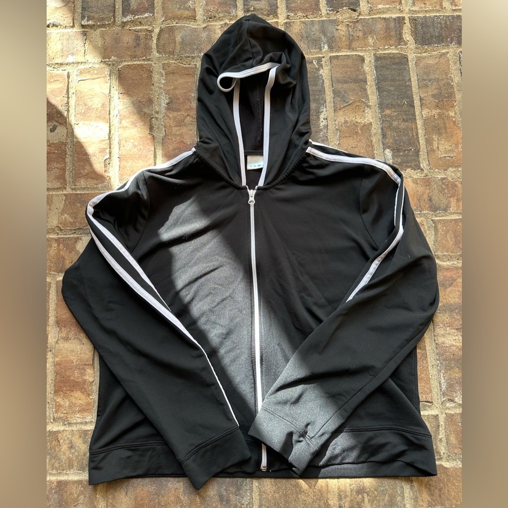 Prospirit Womens Full Zip Hoodie Black XL (8005)